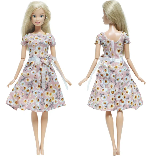 Bjdbus artesanal boneca vestido de festa verão vestir roupa mini vestido  saia flor roupas para barbie boneca acessórios casa boneca brinquedo do  miúdo - AliExpress