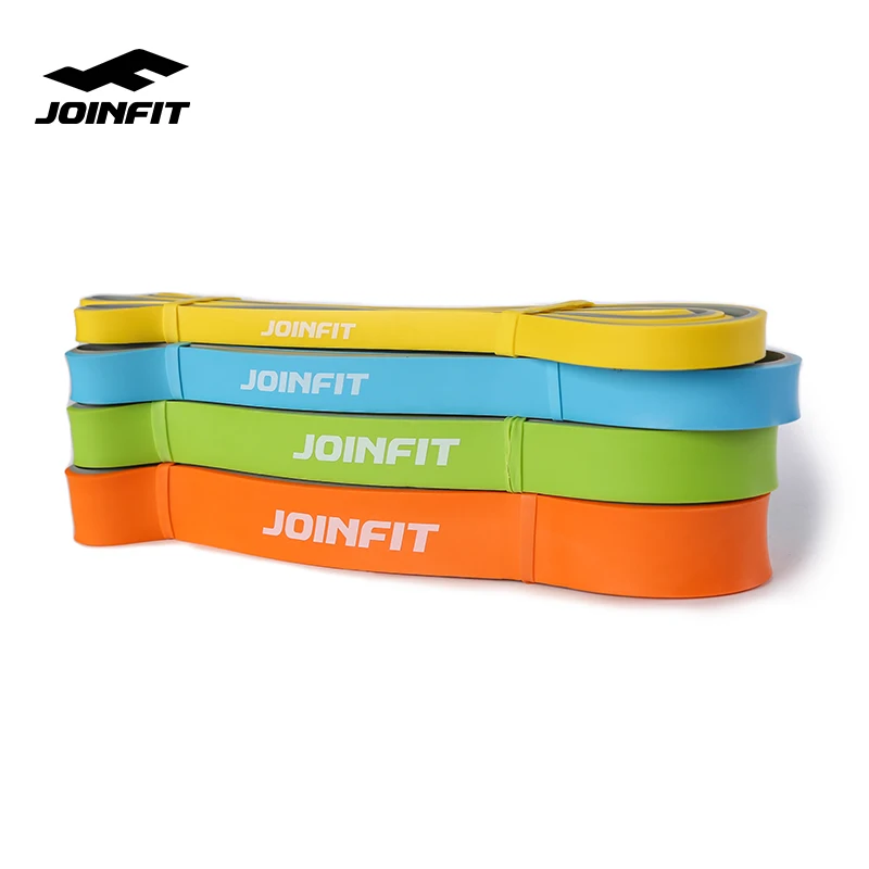 Тренировочные ленты JOINFIT для дома и фитнеса 100% натуральные резиновые двухцветные