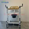 Fast Delivery Disabled Equipment Manual Wheelchair Toilet Chair For the Elderly Transfer Machine With Commode 4
