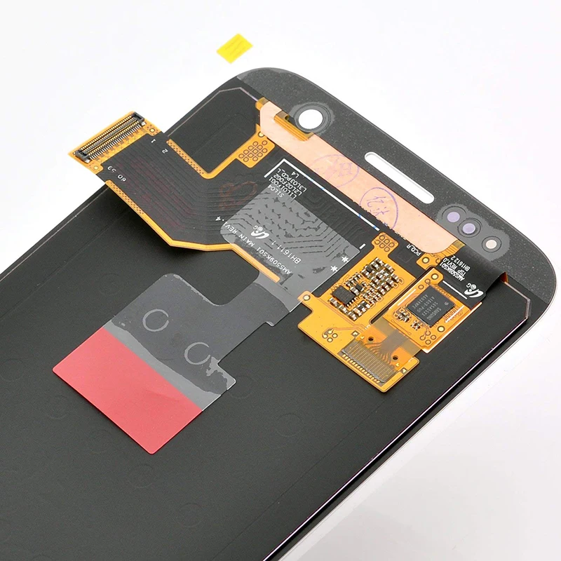 Супер AMOLED ЖК-дисплей Замена с рамкой для 5,1 ''SAMSUNG Galaxy S7 дисплей G930 G930F сенсорный экран дигитайзер Сервисный пакет