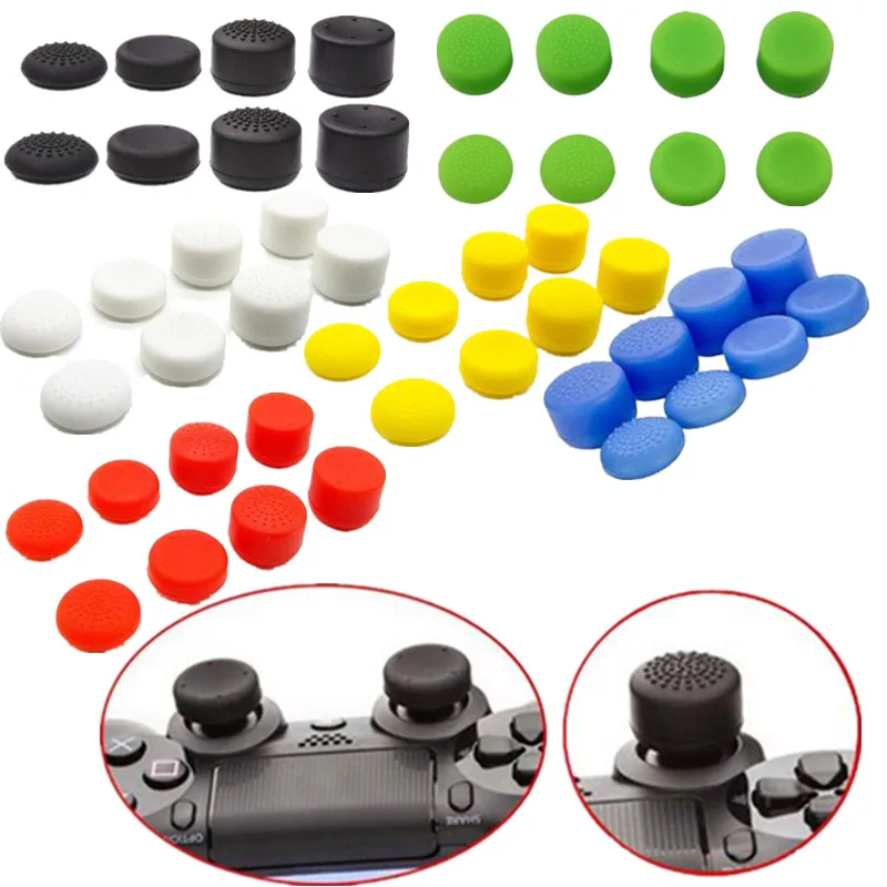 Soft Silicone Thumb Grip Stick Cap Cover For Sony Play Station 4 Pro PS4 PS 5 Accessory Heightened Anti-Slip Case | Электроника