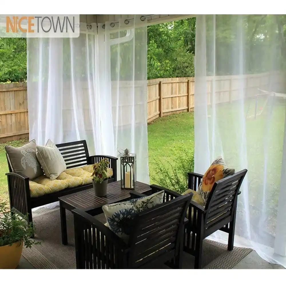 NICETOWN Einzigen Panel Wasserdichte Garten Dekoration Außen Sheer