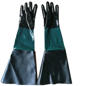 

1 Pair 60cm Heavy Duty Gloves Soft PVC Vinyl Sandblasting GlovesFor Sandblaster Sand Blast Cabinet Sandblasting Machine