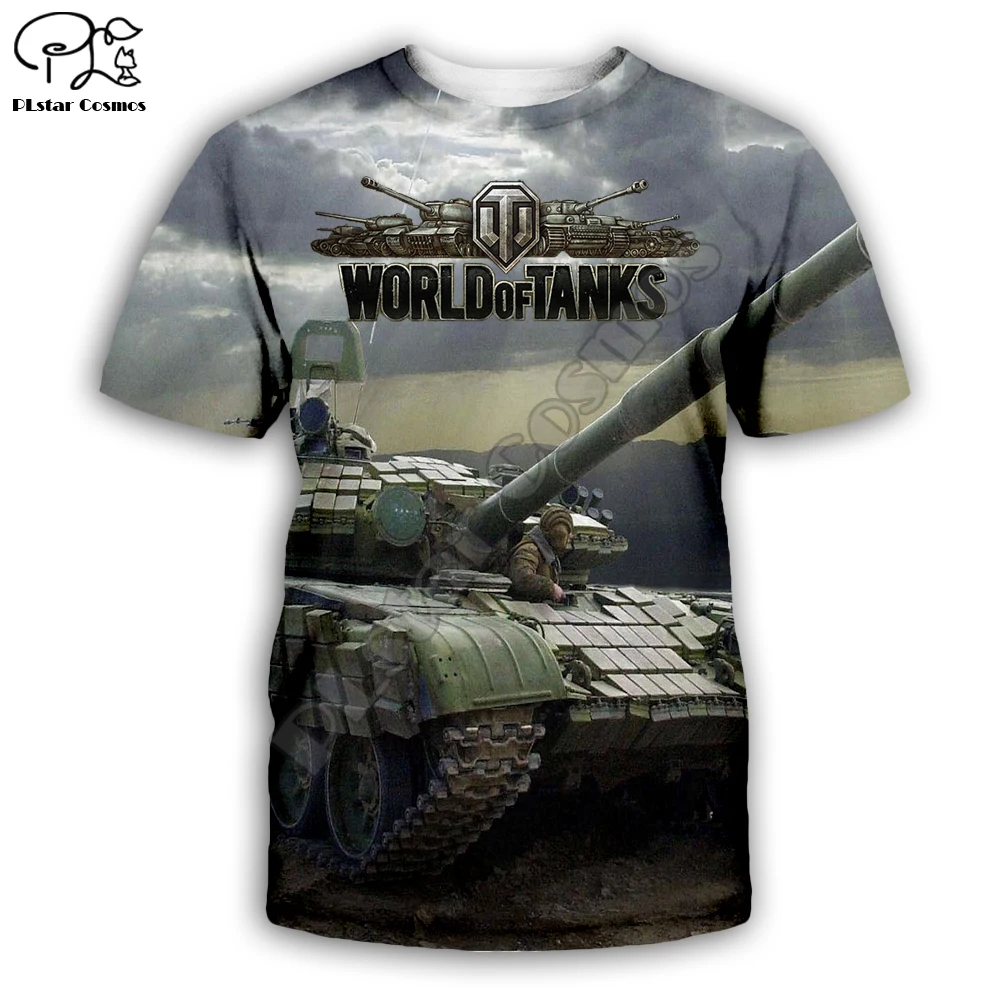 Новейшая летняя крутая Женская/Мужская футболка World Of Tanks, футболка с 3D принтом, Повседневная футболка в стиле Харадзюку, уличная одежда, стиль-005 - Цвет: 3