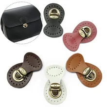 Genuine Leather Cowhide Bag Buckles Magnetic Buttons Bag Hardware Accessories Wallet Locks Replacement Bag Decorative Parts