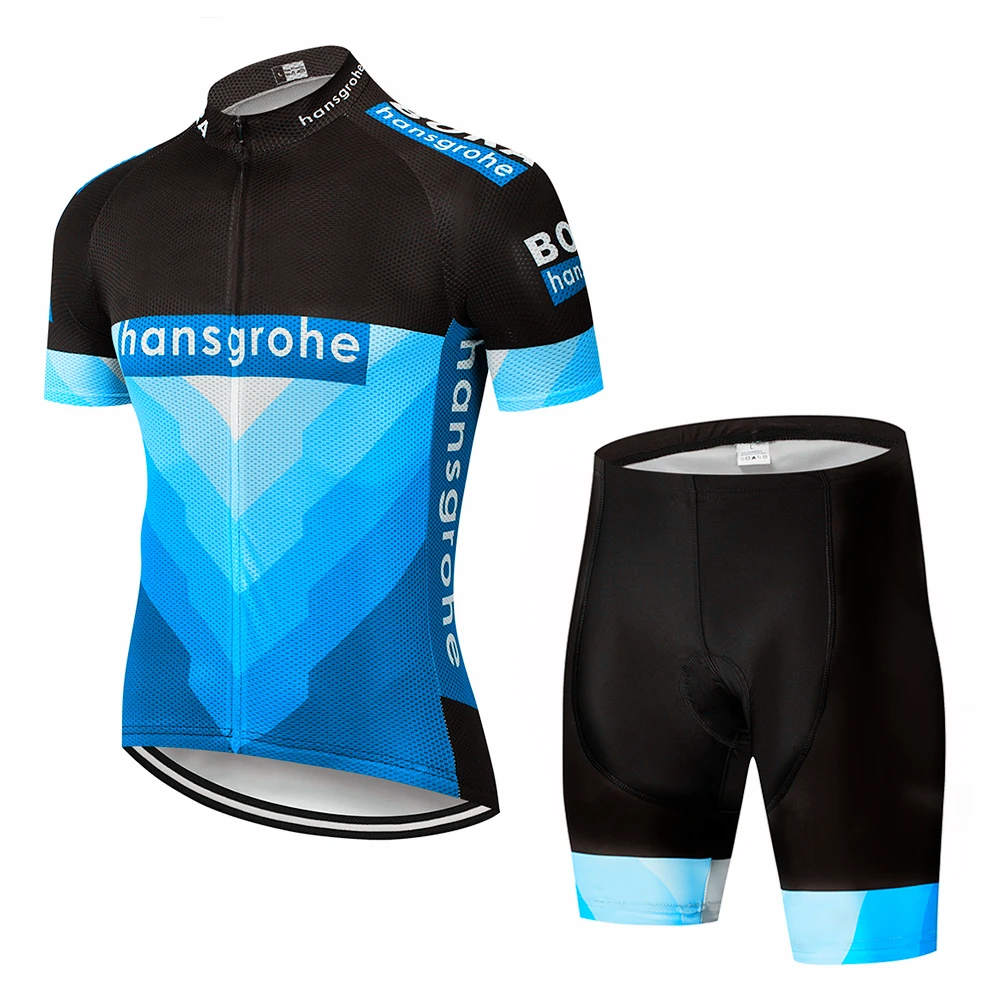 Cycling Set 2020 Boraing Bicycle pro team Jersey Triathlon MTB Clothing Bike Uniforme Ropa Ciclismo Hombre Men Short sleeve Kit