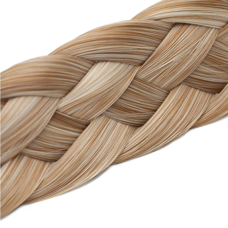 BENEHAIR Synthetic Braided Headbands Fake Hair Plaited Hair Band Braiding Hair Accessories Hair Extension Hairpiece For Women