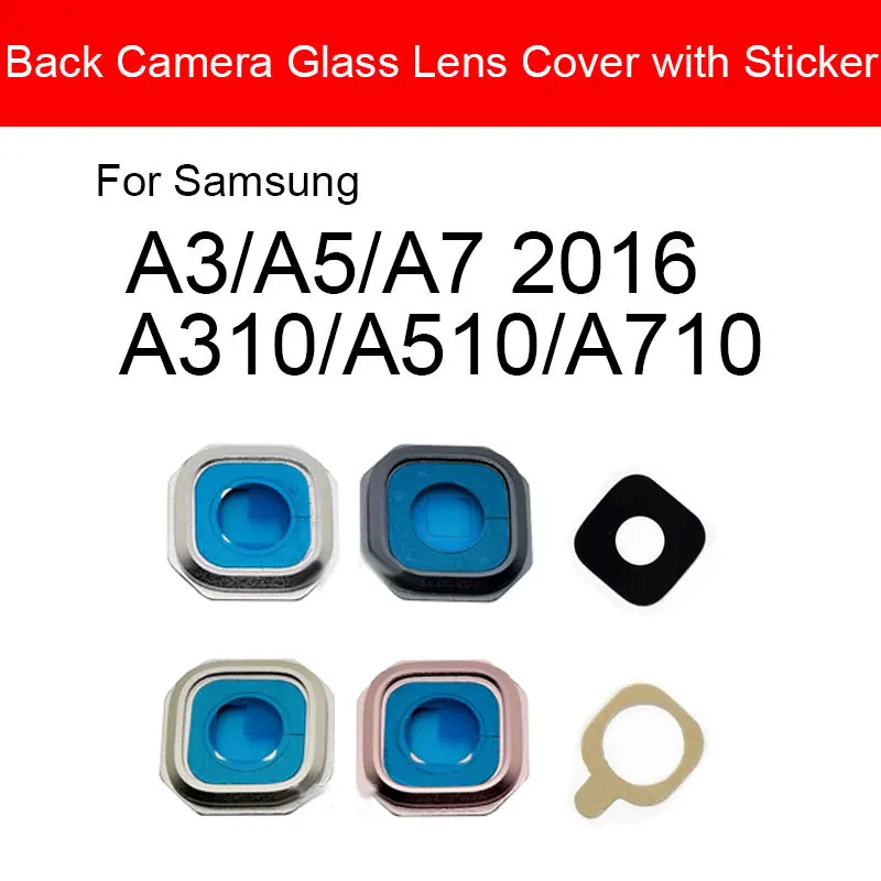 Наклейка на заднюю камеру со стеклянными линзами клей для Samsung Galaxy A3 A5 A7 2016 A310 A510