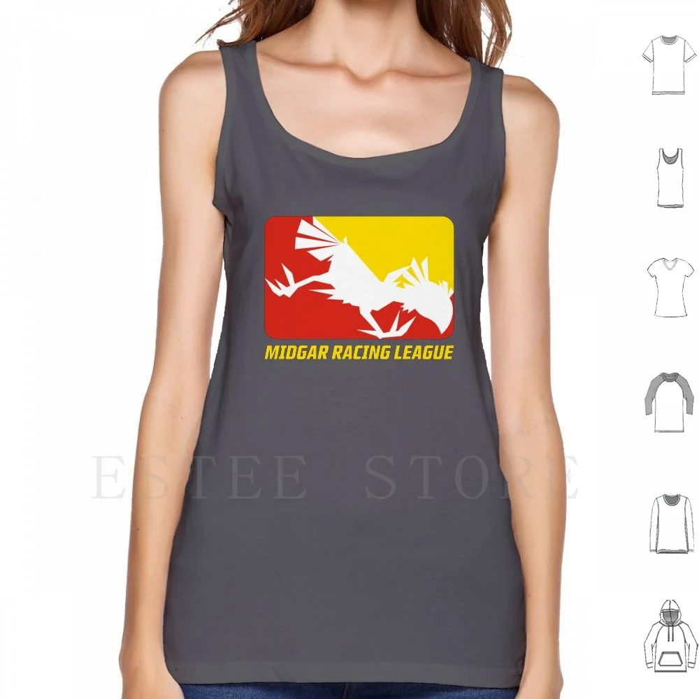 Midgar Racing League Canotte Gilet Cotone Final Fantasy 7 Vii Ffvii Ff7 Crisis Core Avvento Bambini Cloud Aeris Barret Aerith