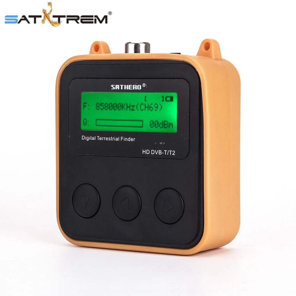 SATXTREM SH-110HD DVB-T DVB-T2 карманный цифровой наземный искатель ЖК-экран Поддержка QPSK DVB-T2 цифровой сигнал
