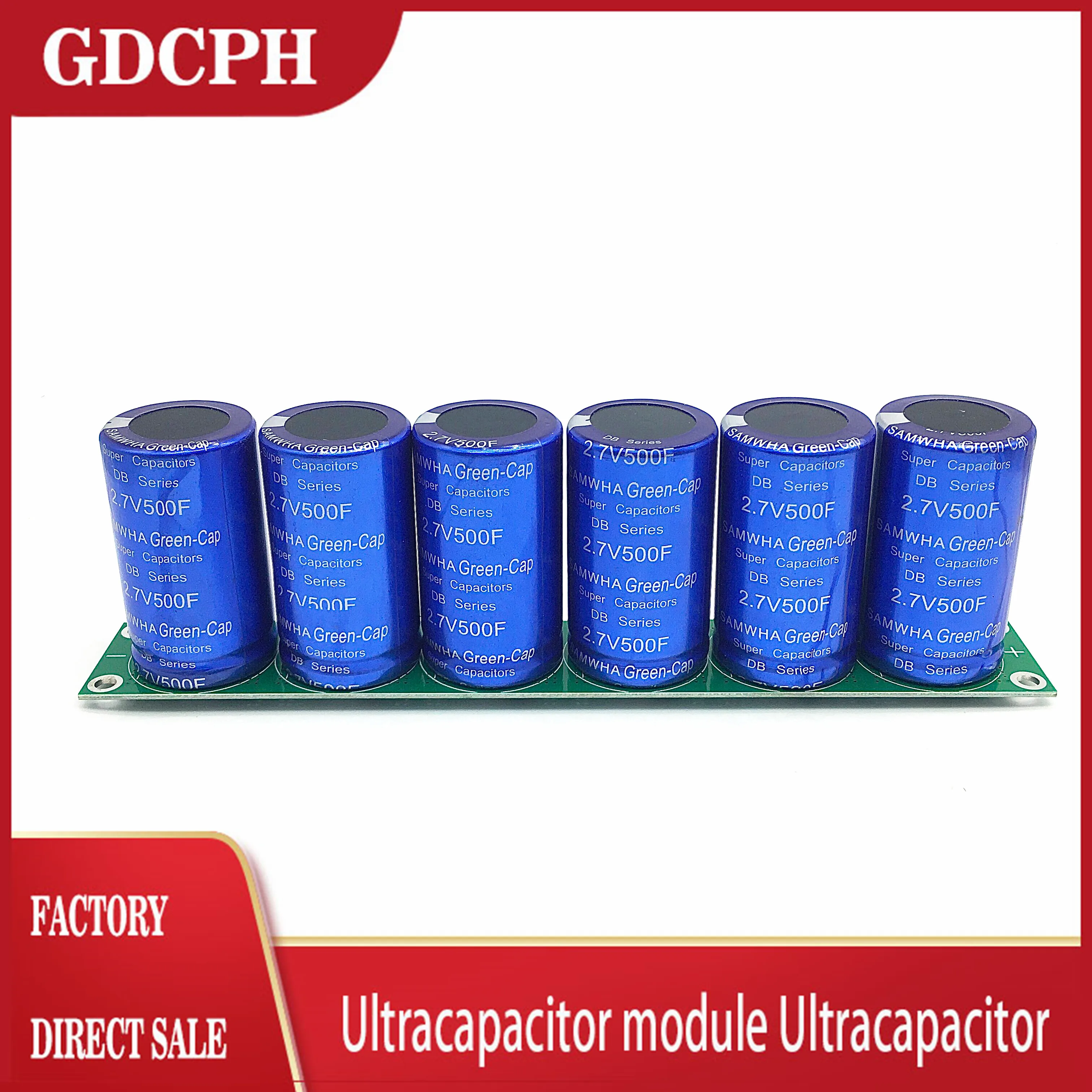 Samwha Greencap Farad Capacitor 2.7v500f 6pcs / 1set Super Capacitor