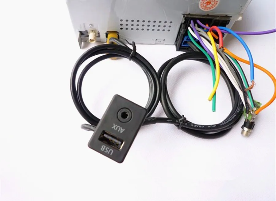 COSTLYSEED 3CD 035 249 A кнопка переключения AUX MDI USB AMI установочный разъем для Passat B6 B7 Golf MK5 MK6