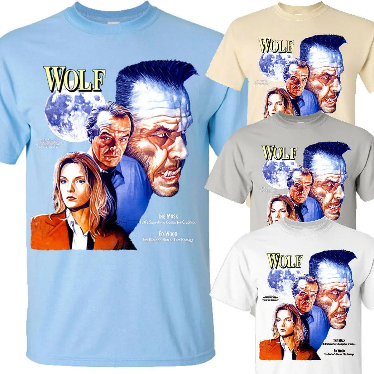 Волк фильм футболка все размеры S 5Xl V1 Джек Николсон | Мужская одежда