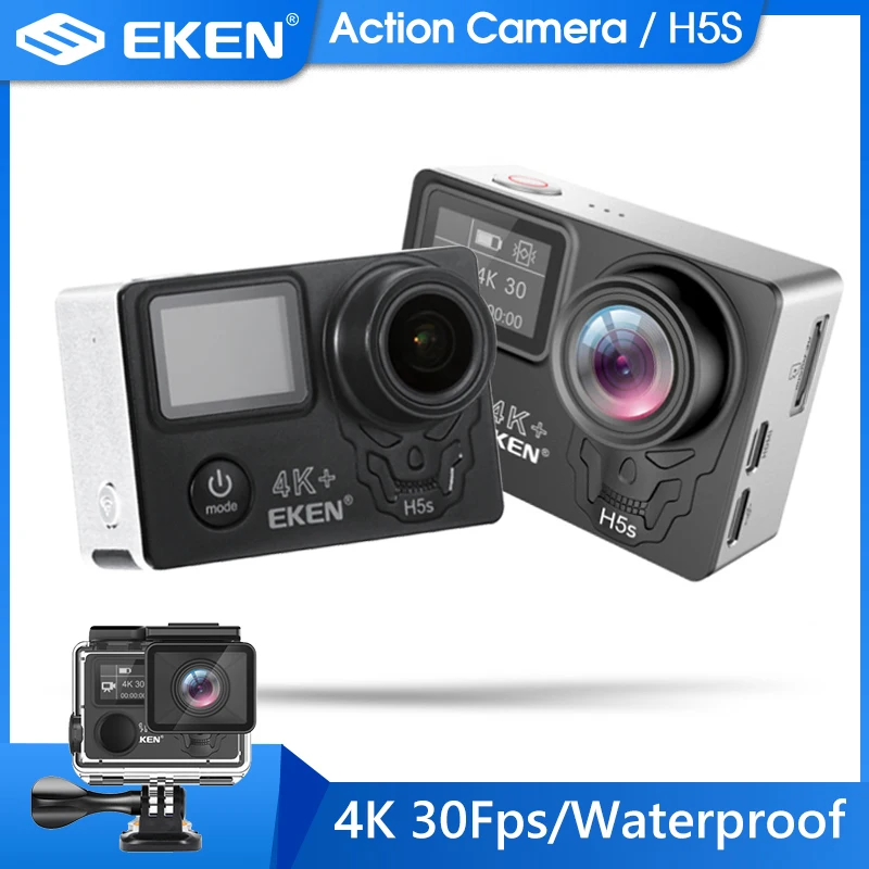Спортивная камера H5S Plus 4K 30fps экшн-камера HD EIS с внутренней водонепроницаемостью
