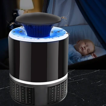 LED Mosquito Killer Lamp USB Anti Mosquito Electric Bug Zapper Silent Mosquito Trap Insect Killer For Outdoor Bedroom