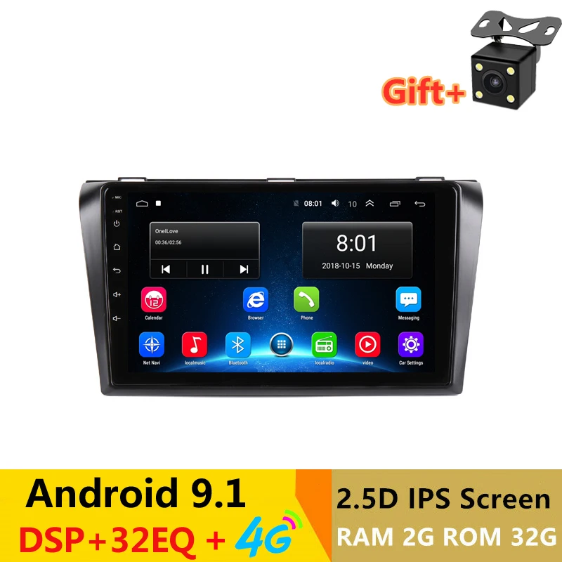 Excellent 9 inch 2G RAM 32G ROM Android Car DVD Video Player GPS for Mazda 3 Mazda3 2004-2009 audio car radio stereo navigation headunit 0 Excellent 9 inch 2G RAM 32G ROM Android Car DVD Video Player GPS for Mazda 3 Mazda3 2004-2009 audio car radio stereo navigation headunit 0