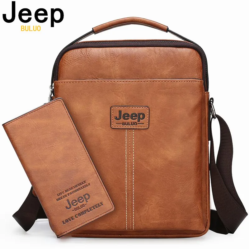 JEEP BULUO известный бренд сумка через плечо для iPad тоут мужские сумки мессенджеры