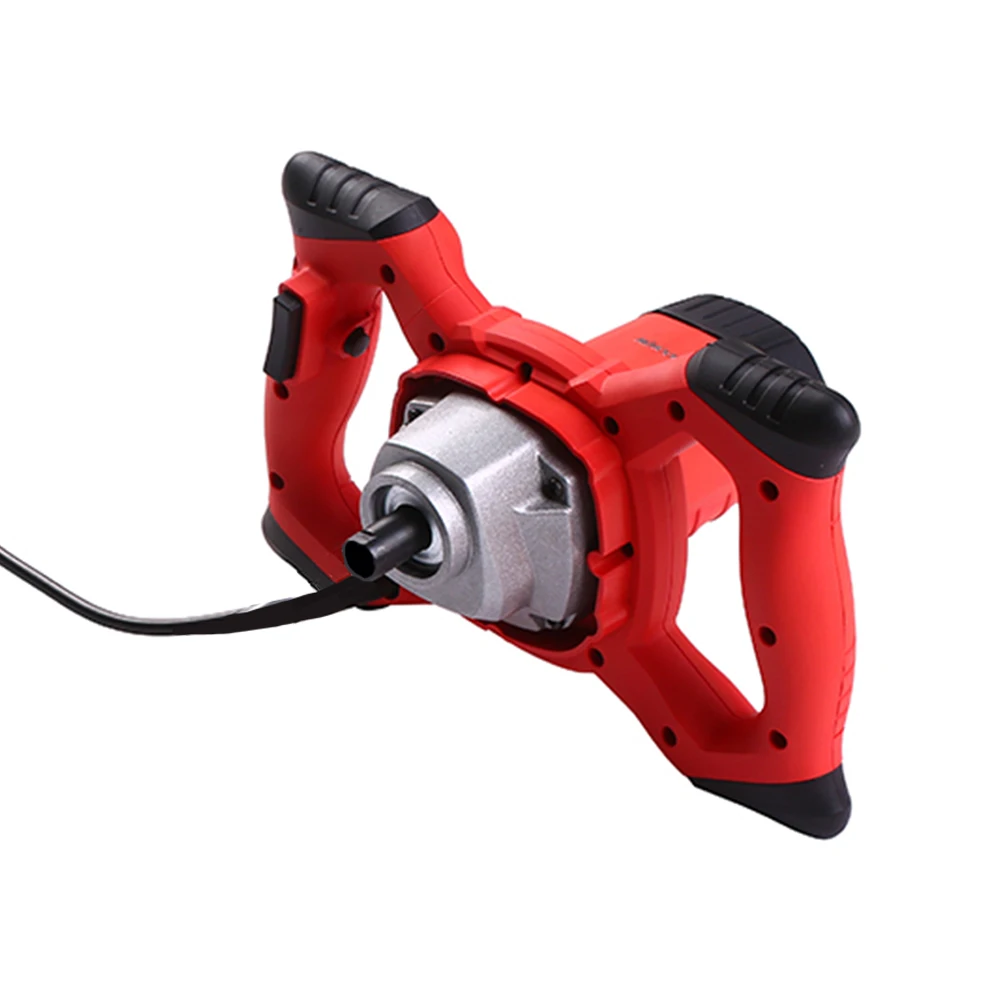 KKmoon 220V 2100W Электрический цементосмесительная машина мешалка 50/60Hz 6-Скорость ручные бетонный смеситель для минометных снарядов Краски грязи Затирка 800 об/мин
