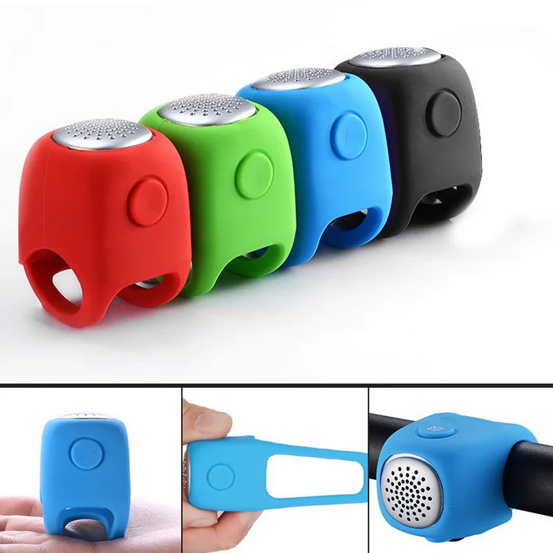 

Electric Cycling Bell 110 dB Horn Rainproof MTB Bicycle Handlebar Silica Gel Shell Ring Bike Bell Bicycle Accessories