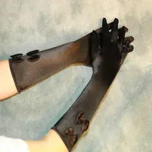 Распродажа Дешевые 38 см атласные женские длинные перчатки черные аксессуары Mariage до локтя женские Вечерние перчатки Формальные Novia ST010