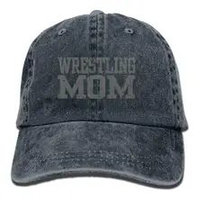 Wrestling MOM 3 Джинсовая Шляпа Регулируемая Мужская облегающая бейсболка