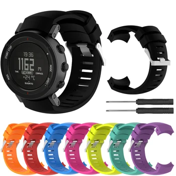 

Sport Silicone Watch Band Strap for Suunto Core ALU Black GPS Smart Watch Rubber Replacement Wristband for Suunto Core ALU Black
