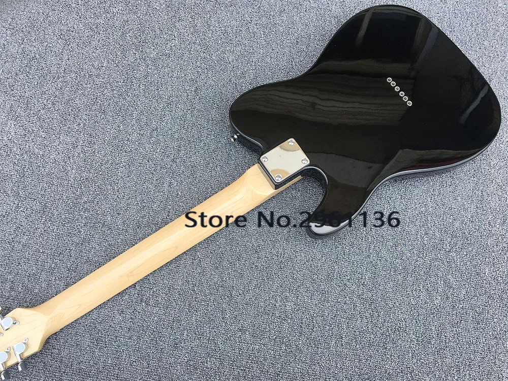 Высококачественная электрогитара, TL стиль, 12 струнная черная ...