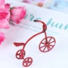 1/12 Mini Red Bicycle Simulation Bike Model Toys for Doll House Decoration Furniture Toys Cute Dollhouse Miniature Accessories 1