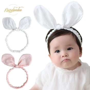

NICROLANDEE 1Piece Soft Cotton Baby Girls Headbands Girls Hairband Elastic Hair Accessories