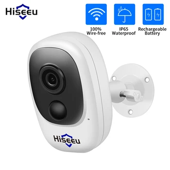 

Hiseeu Wifi IP Camera 1080P Wireless Wifi Surveillance Cameras Night Vision Two-way Audio Waterproof IP Camera Work with Alexa
