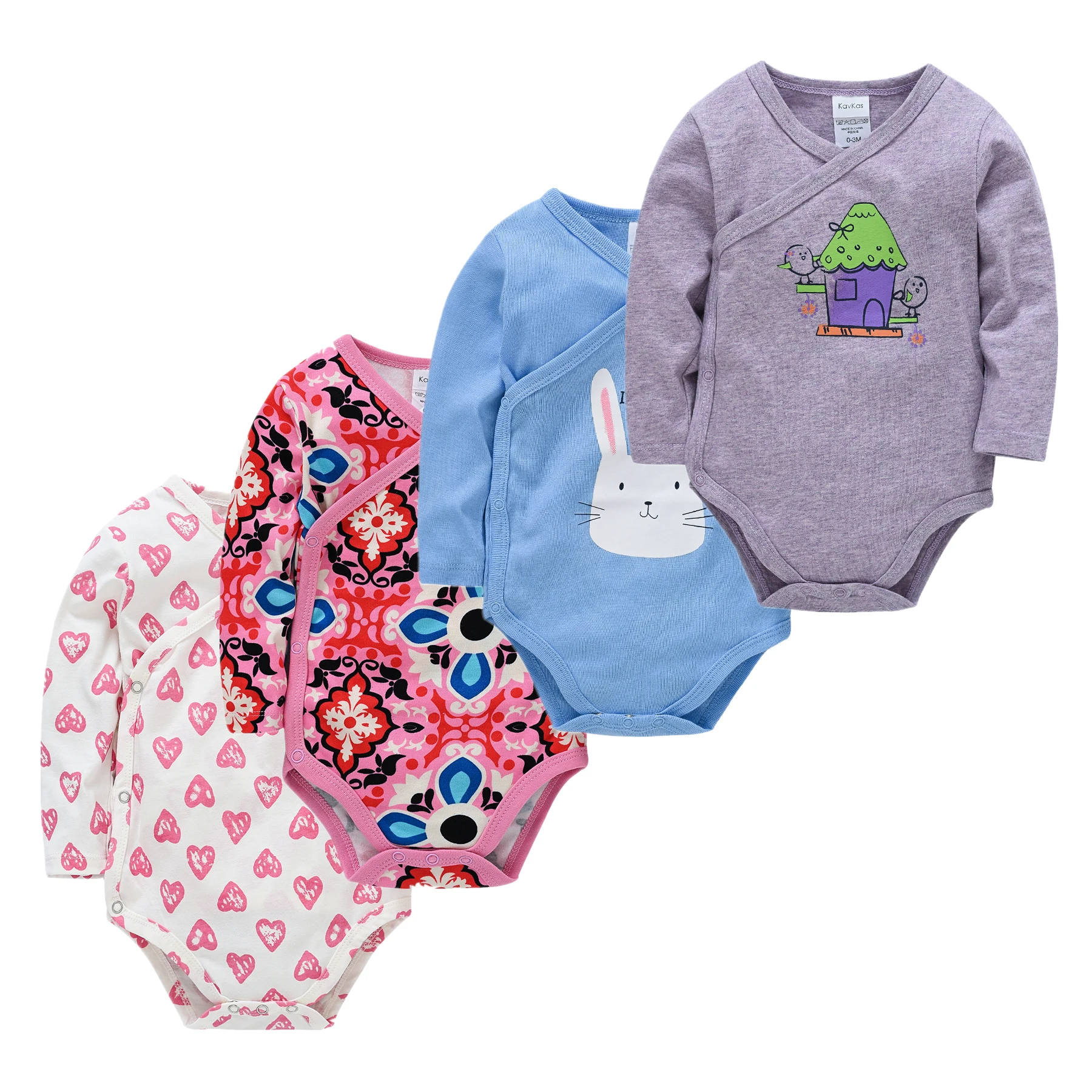 Pijamas De Bebe Cotton 0-12M Baby Sleepwear Kids Boy Girls Pajamas Warm Boys Girls Children Clothes Roupas Bebe Fille 2 3 4PCS