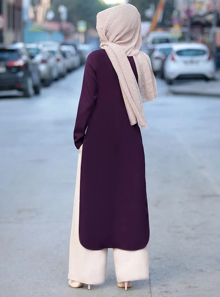 e calças feminino muçulmano abaya split abaya