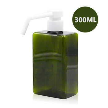 

300ml ml square bottle PET bottle Long rod spray sub-bottle Square Refillable Portable Container Shampoo For Travel new