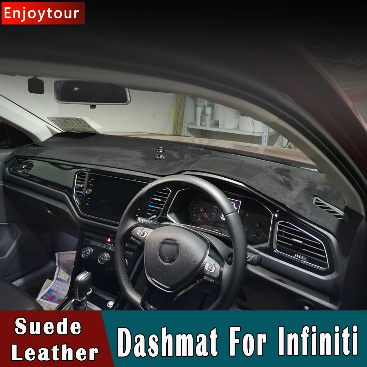 Замша кожа приборной панели крышки для infiniti Q30 Qx30 Qx50 Q50 Qx60 Qx70 Qx80 QX56 Q40 Jx35 G35 G37 EX25 EX37 FX35 FX37 м