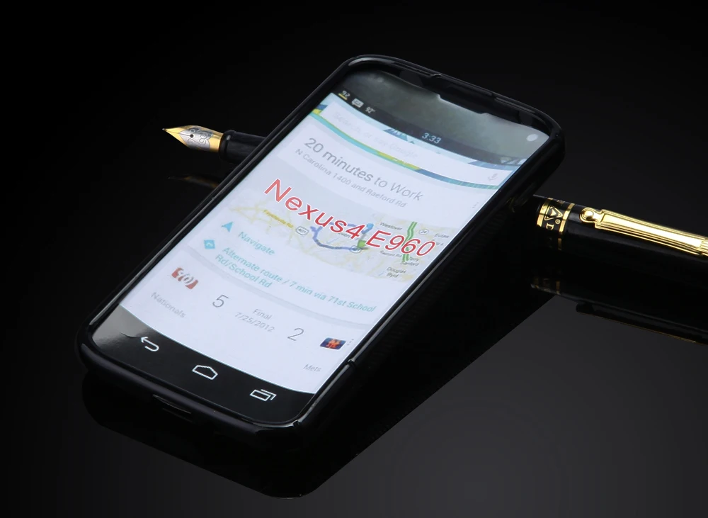 Тонкий мягкий чехол из ТПУ с защитой от скольжения S LINE для LG Google Nexus 4 E960 Мягкий