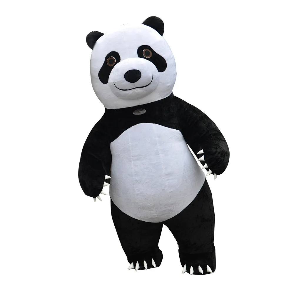 panda Белый медведь панда надувной талисман костюм вечернее платье, комплекты рекламная акция карнавал Хэллоуин Рождество Пасха взрослых - Цвет: panda