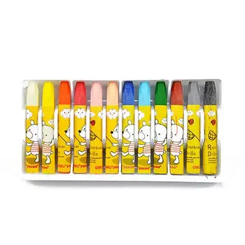 

12 Colors Children Kids Students Xmas Gifts Non-toxic Oil Pastels Wax Crayons Painting Supplies