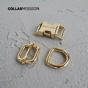 

10set/lot (metal buckle+adjust buckle+D ring /set) 15mm 20mm 25mm 30mm provide laser engraving service customize LOGO 4 colours