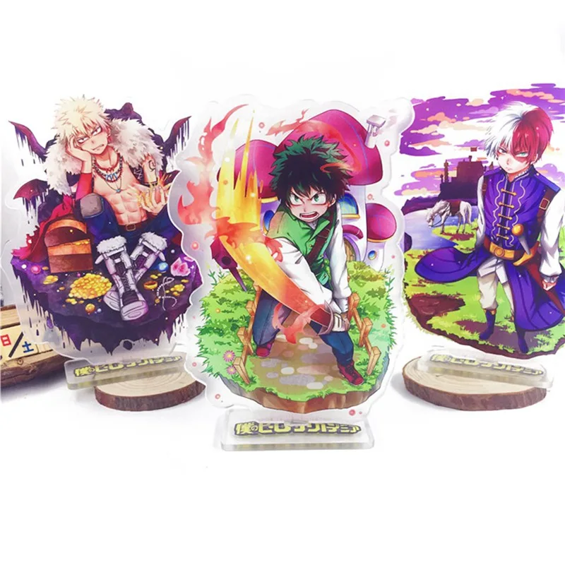 Горячая аниме My Boku No Hero academic Midoriya Izuku Todoroki Shoto Косплей фигурка на акриловой