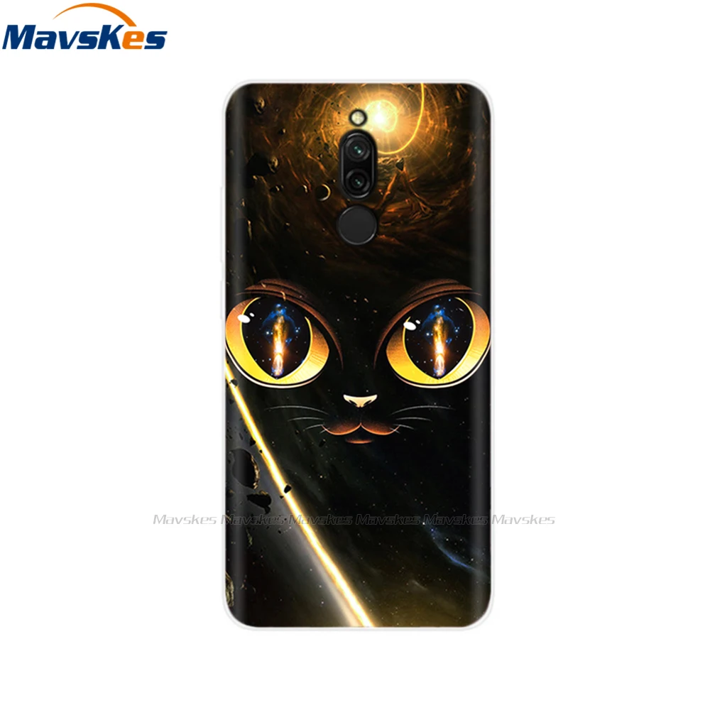 52 Чехол с цветочным принтом для xiaomi redmi 8, чехол, Мягкий ТПУ силиконовый чехол для xiaomi redmi 8, чехол для телефона redmi 8, чехол, сумки - Цвет: 52
