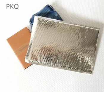 

35pcs/lot Silver Bubble Mailers Padded Envelopes Packaging Shipping Bags Bubble Mailing Envelope Bags 20x28cm
