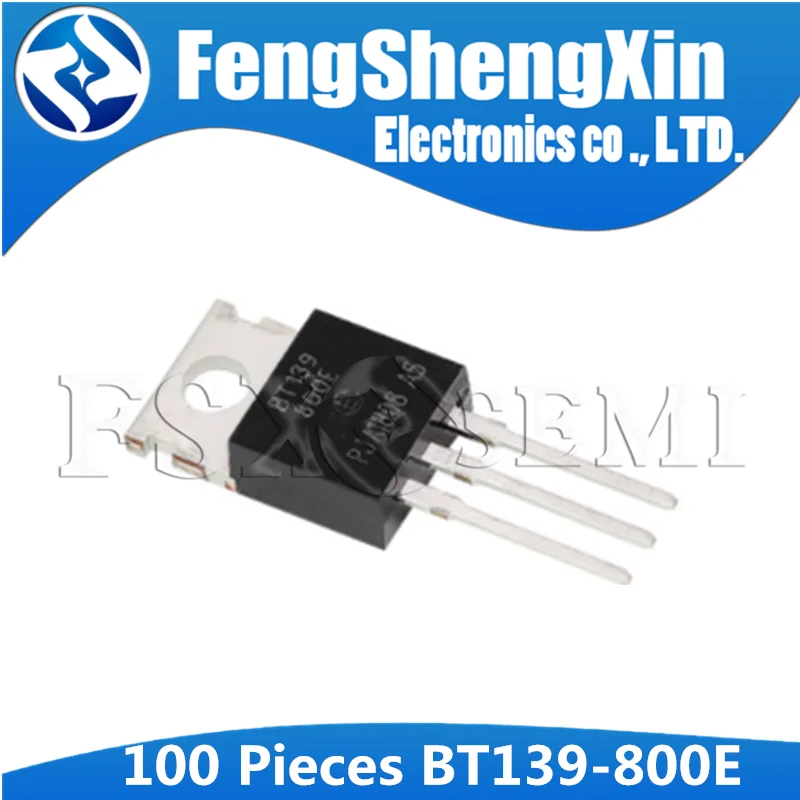 100 шт./лот BT139-800E-220 BT139 TO220 BT139-800 симисторов | Электронные компоненты и