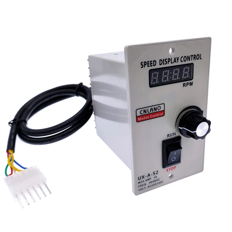Motor Speed Controller Digital display 400W AC 220V Pinpoint Regulator Forward & Backward 50/60hz UX-A-52