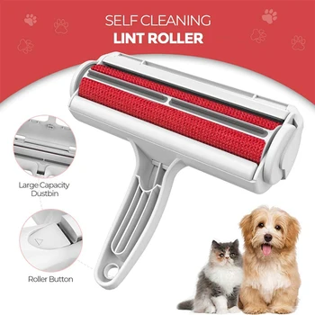 

Reusable Pet Hair Remover Roller Lint Remove Brush Dog Cat Hair Sofa Carpet Cleaner Brushes New Pet Products Hair Brushes