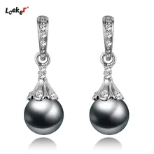 LEEKER Женские винтажные Свадебные украшения Серый Белый Имитация женские серьги с жемчугом висячие серьги 754 LK9