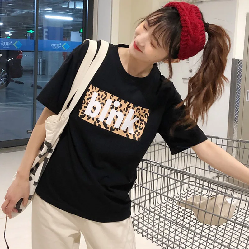 Boyfriend футболка с буквенным принтом Летняя женская Harajuku ретро летняя крутая Повседневная футболка с коротким рукавом топы - Цвет: 13