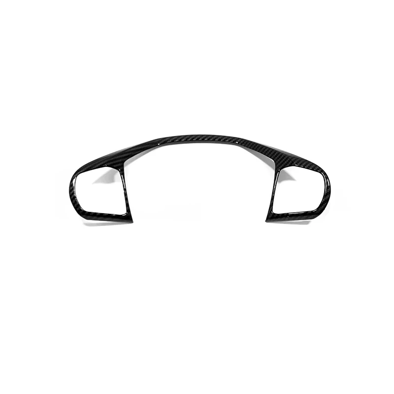 

For 2020 2021 Ford Explorer Carbon Fibre Car Steering Wheel Control Panel Button Cover Cover Protector Sticker Car Accessories