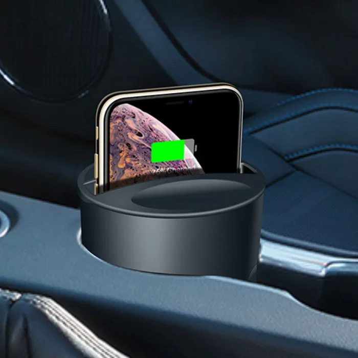 OHANEE автомобильное беспроводное зарядное устройство чашка для iPhone Xs Max X samsung индукционная катушка 10 Вт быстрая Беспроводная зарядка Автомобильная Подставка для телефона
