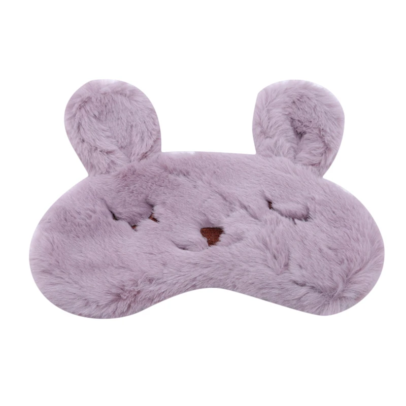 light rabbit Маска для сна с милым Кроликом, повязка на глаза для девочки, Подростковая повязка на глаза, дорожный макияж, инструменты для ухода за глазами, аксессуары для сна - Цвет: light rabbit