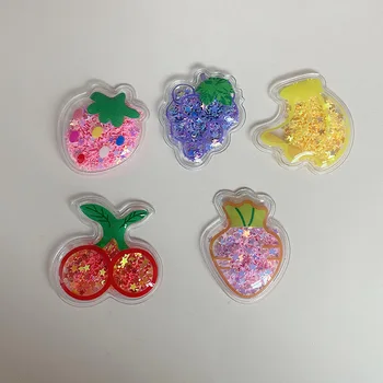 

20Pcs/lot Bling Transparent fruit Filling Sequin Appliques for DIY Headwear Hair Clips Bow Accessories Patches